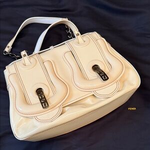 Fendi Patent Chain Shoulder Bag